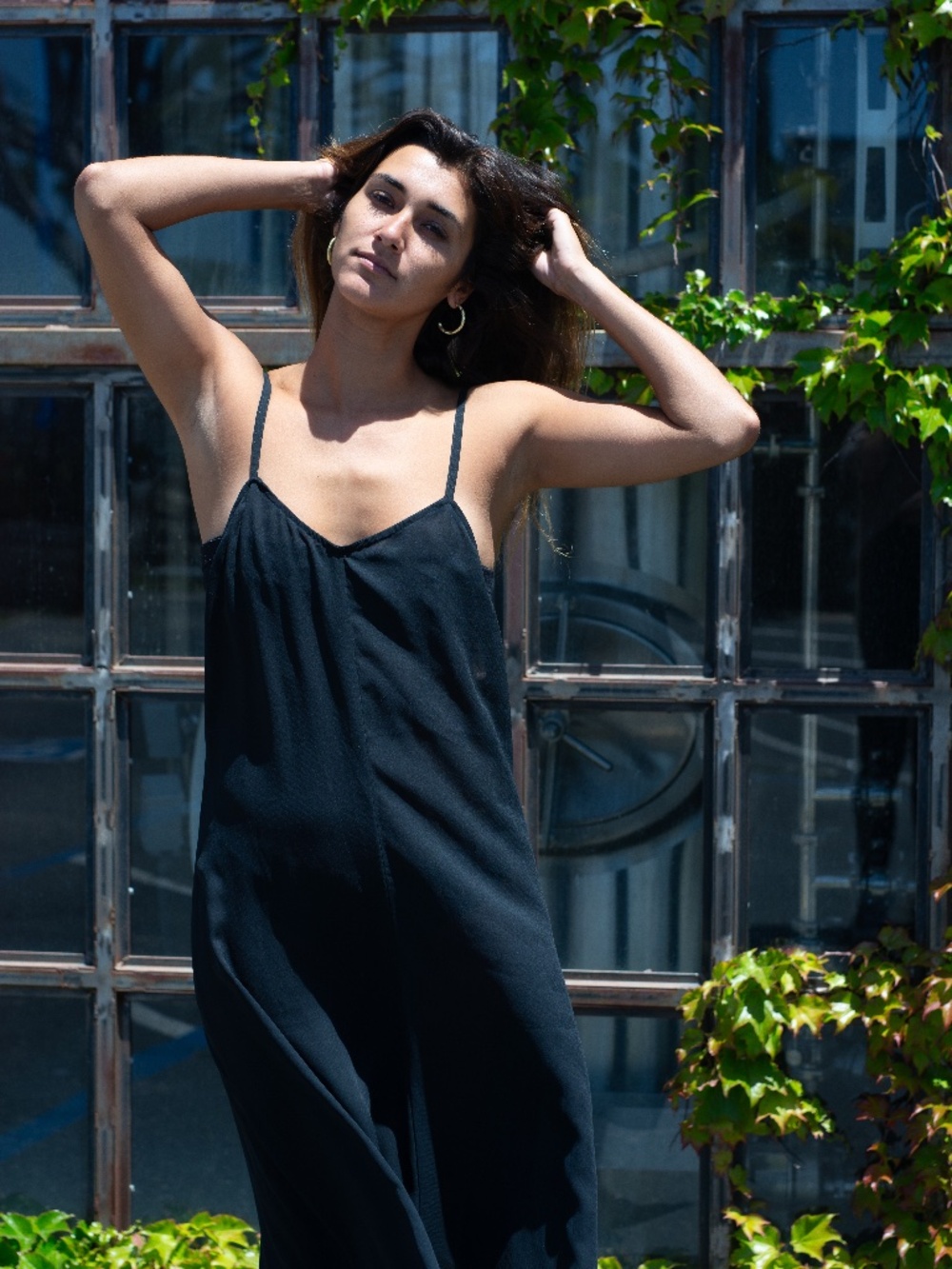 Vintage Black Slip Dress